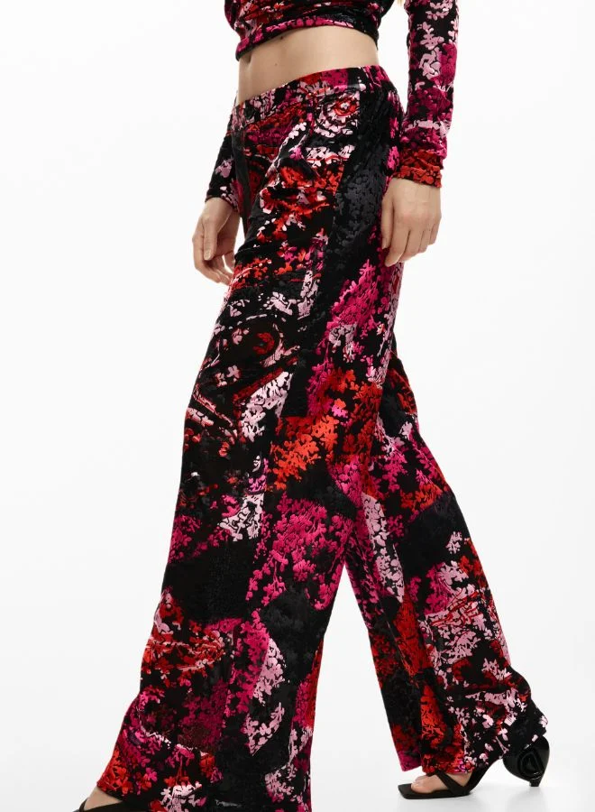 Desigual Black Trousers designed by mr. christian lacroix for Women | Best Price UAE